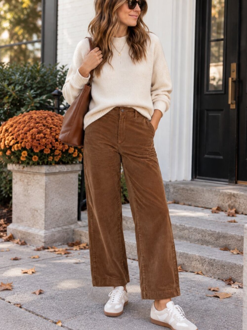 Everlane Corduroy Wide Leg Pants Brown Size 16